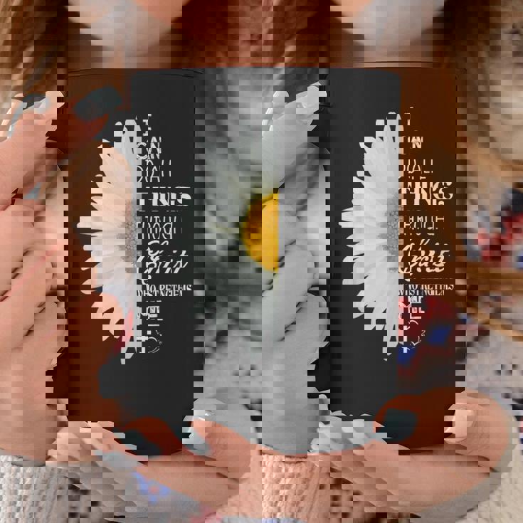 Christian Inspirational Christ Whotrengthens Me コーヒーマグ 面白い贈り物