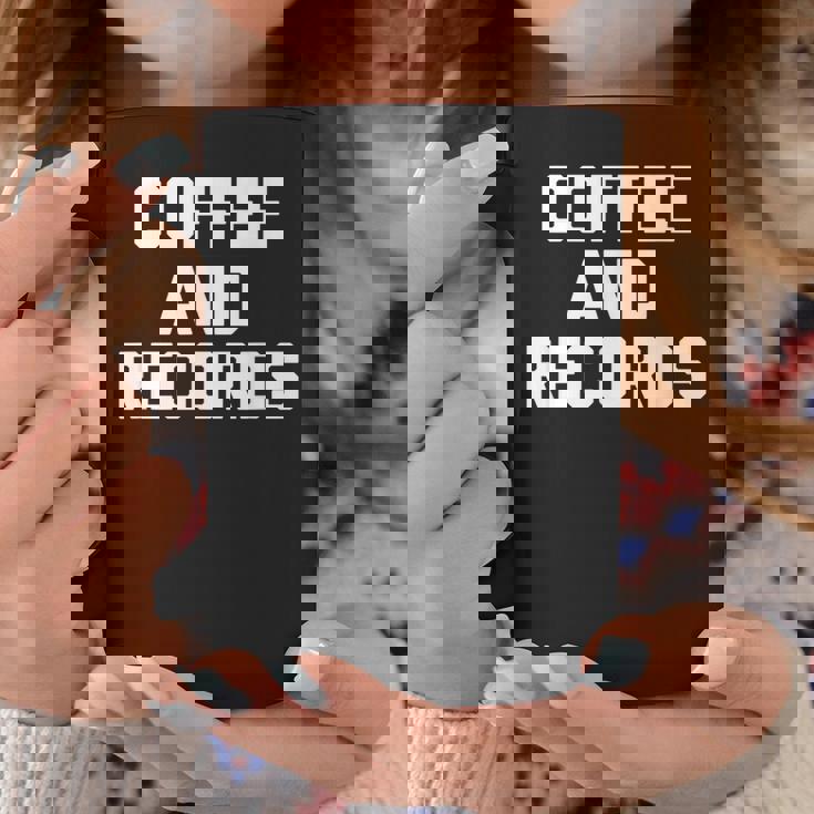 Coffee & Records 面白いビニールレコードコレクターミュージック コーヒーマグ 面白い贈り物