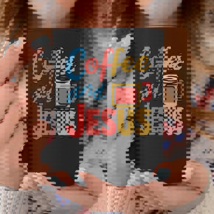 Coffee And Jesus Awesome Christian Caffeine Lover Church コーヒーマグ 面白い贈り物