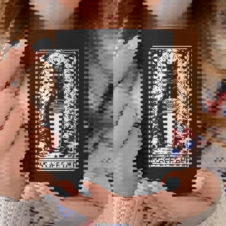 The Coffee Lover Cat ビンテージ ゴシック タロットカード コーヒーマグ 面白い贈り物