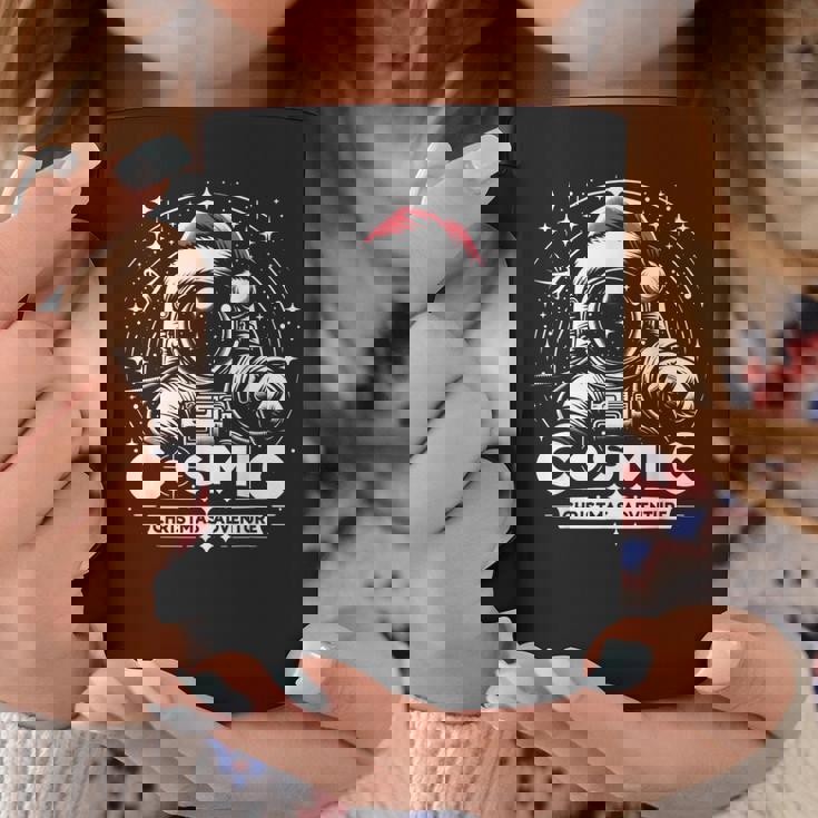 Cosmic Christmas Adventure ヴィンテージ宇宙飛行士サンタスペース コーヒーマグ 面白い贈り物