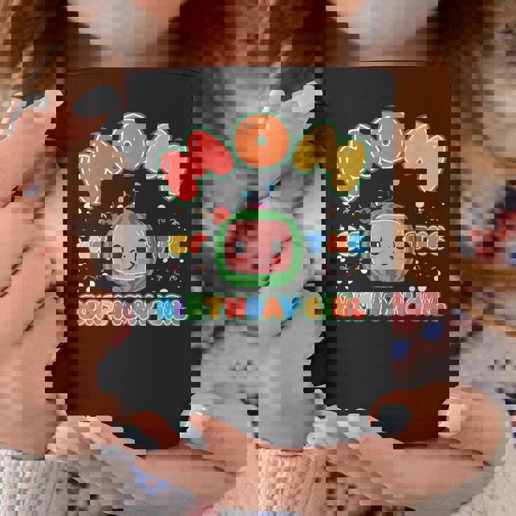 Dad And Mom Of The Birthday Girl Melon Family Matching Coffee Mug Personalized Gifts