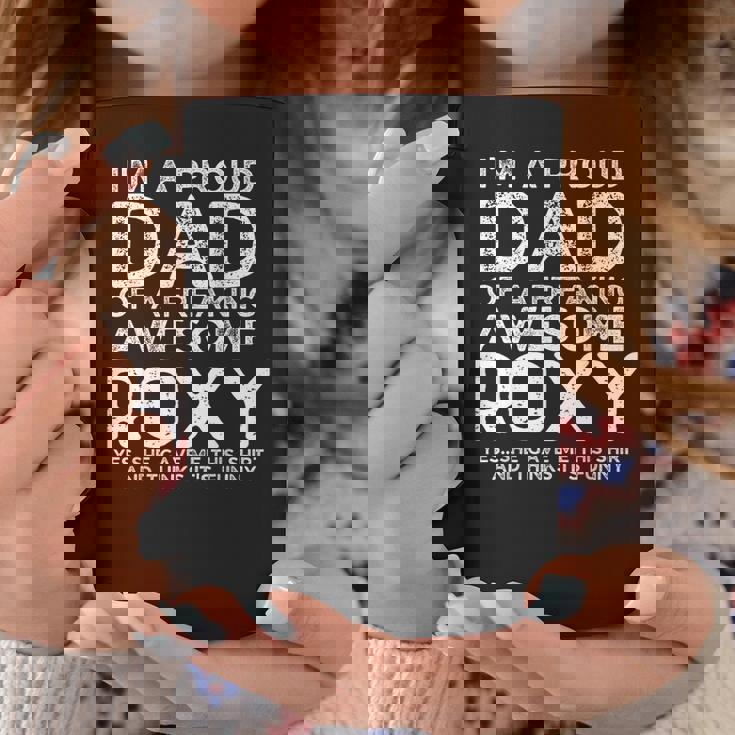 Dad Of Roxy ギフト 父の日 面白い 名前入り コーヒーマグ 面白い贈り物