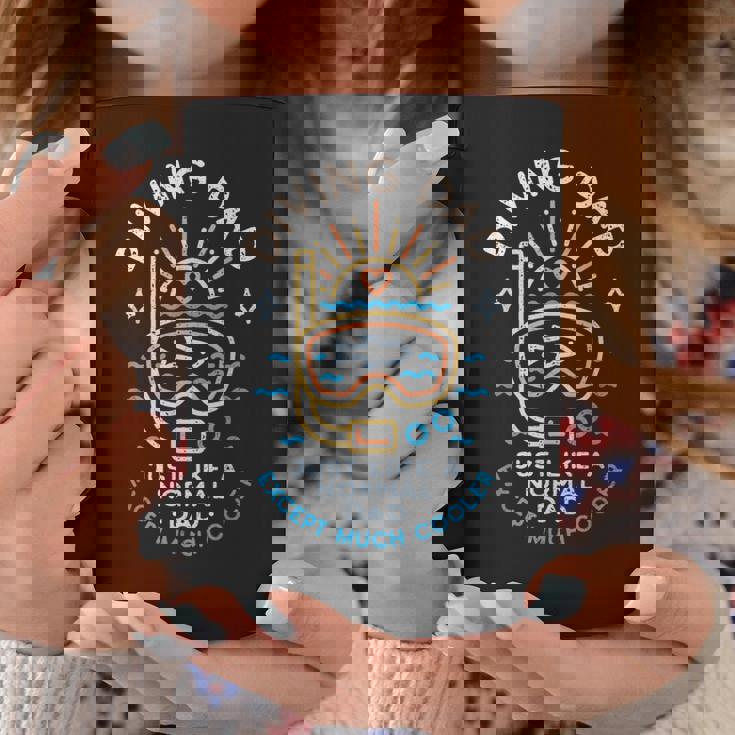 Diving Dad スキューバダイビングまたはフリーダイビング 父の日ダイバー コーヒーマグ 面白い贈り物