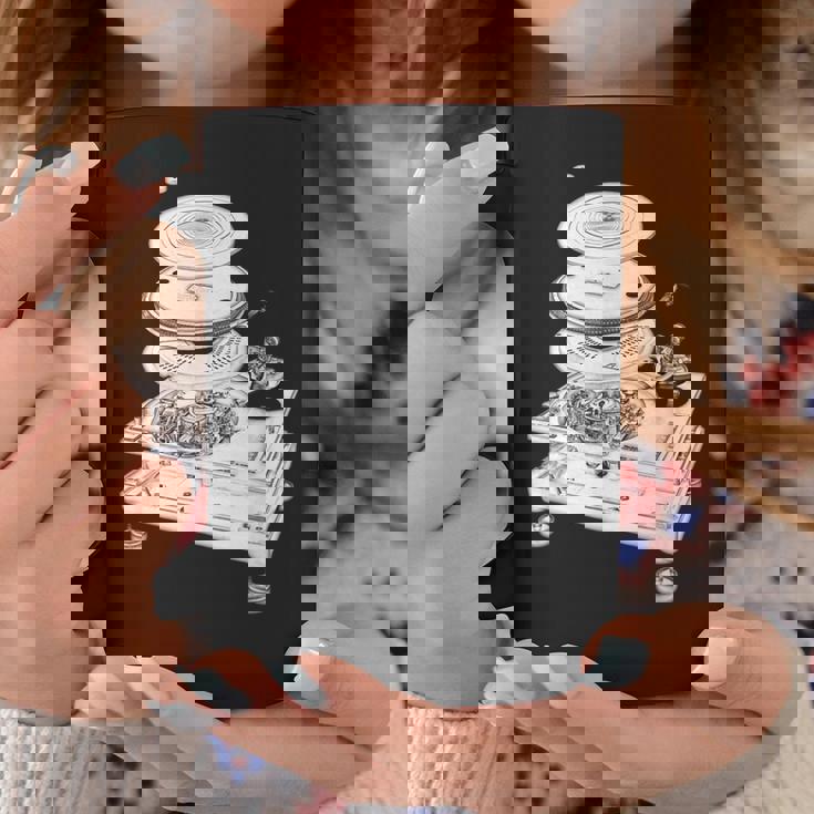 Dj Turntable 1210 Mk2 Exploded Blueprint コーヒーマグ 面白い贈り物