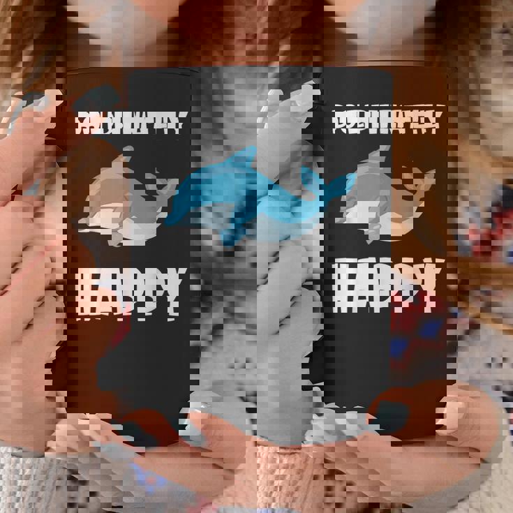 Dolphinately Happy ドルフィンズ イルカ 哺乳類 海 Dolphin ドルフィン コーヒーマグ 面白い贈り物