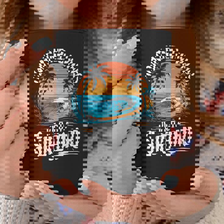 I Don't Need Wings I Have Aurfurfboard For Men コーヒーマグ 面白い贈り物