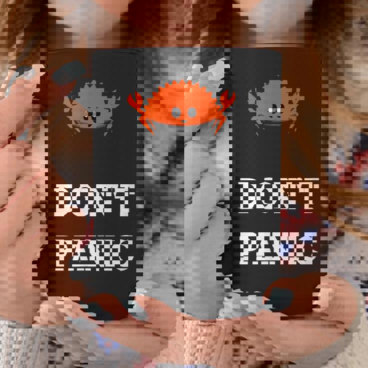 Don't Panic Rustacean Ferris The Crab Rustプログラミング コーヒーマグ 面白い贈り物