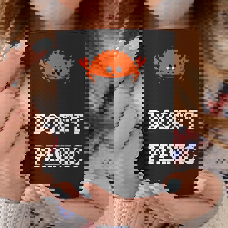 Don't Panic Rustacean Ferris The Crab Rustプログラミング 長袖tシャツ コーヒーマグ 面白い贈り物