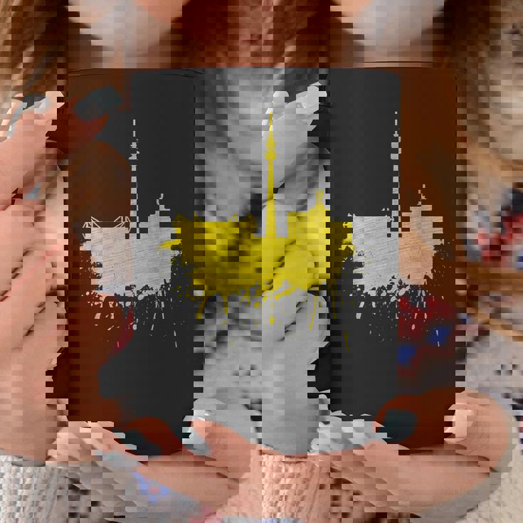 Dortmundkyline ドルトムントのスカイライン 黄色い絵 ドルトムント好きにはたまらないファンアート コーヒーマグ 面白い贈り物