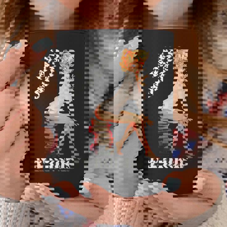 Easily-Distracted By Books ピンナップガール セクシーアニメ レトロアート コーヒーマグ 面白い贈り物