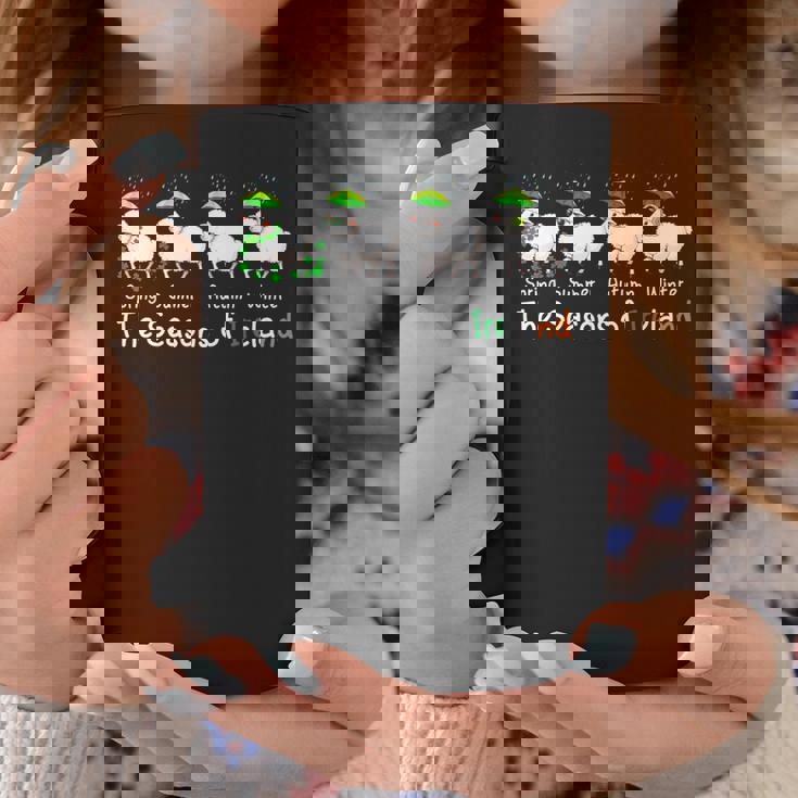 Theeasons Patrick's Day アイルランド 4つのかわいい羊のシャムロック コーヒーマグ 面白い贈り物