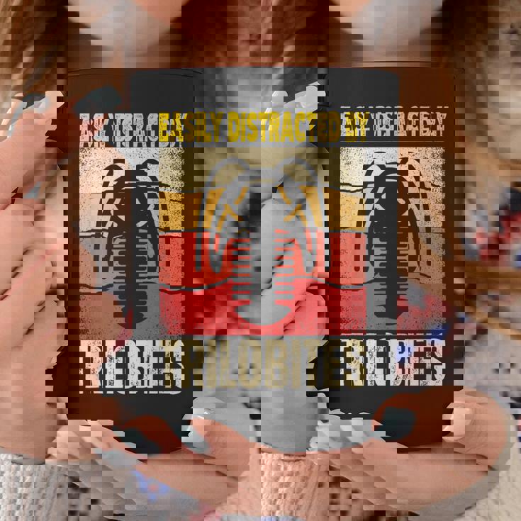 Easy Distracted By Trilobites Trilobite Lover コーヒーマグ 面白い贈り物