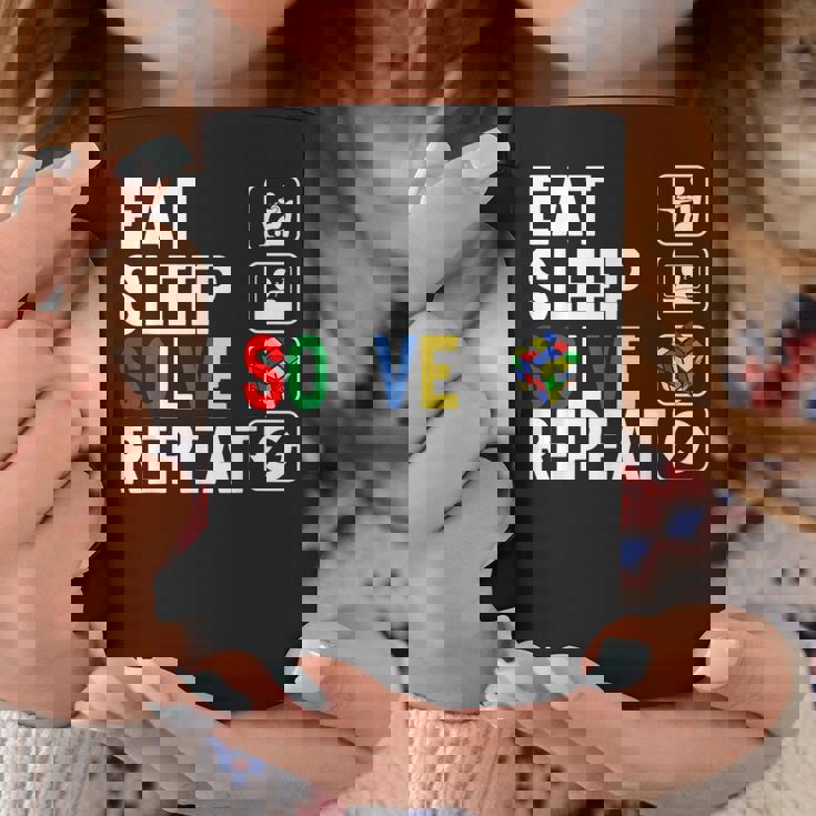 Eatleepolve Repeat キューブゲーム ルービックtシャツ コーヒーマグ 面白い贈り物