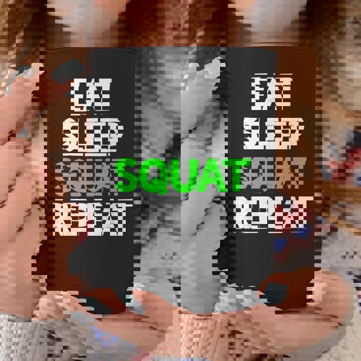 Eatleepquat Repeat モチベーショントレーニング コーヒーマグ 面白い贈り物