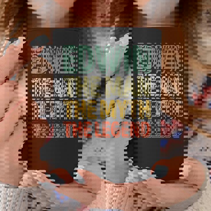 Edwin The Man The Myth The Legend シャツ ファーストネーム Edwin コーヒーマグ 面白い贈り物