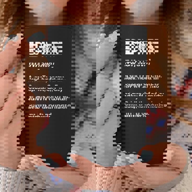 Edwin 名前 長袖tシャツ コーヒーマグ 面白い贈り物