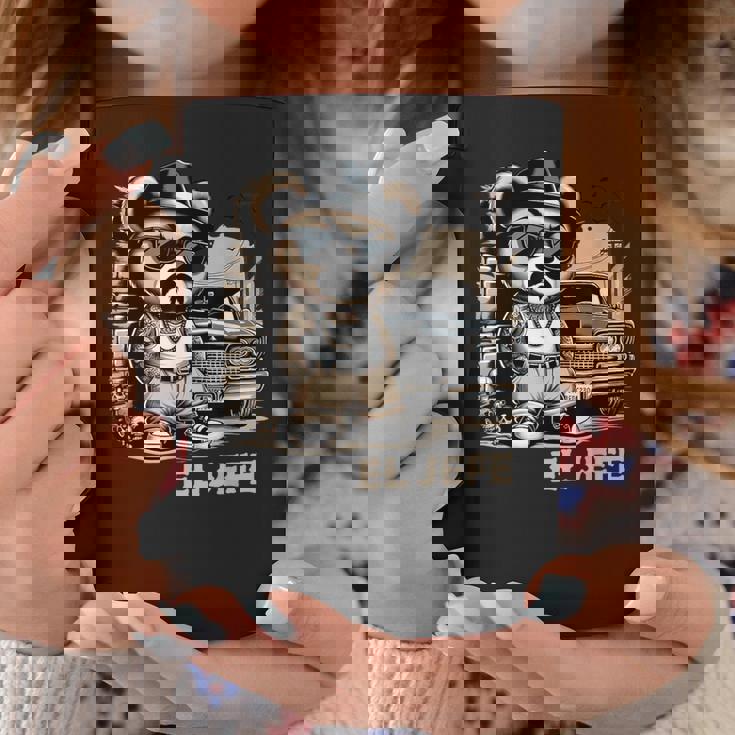 El Jefe ヒップホップ テディベア ローライダー シャツ チカーノ チョロ コーヒーマグ 面白い贈り物