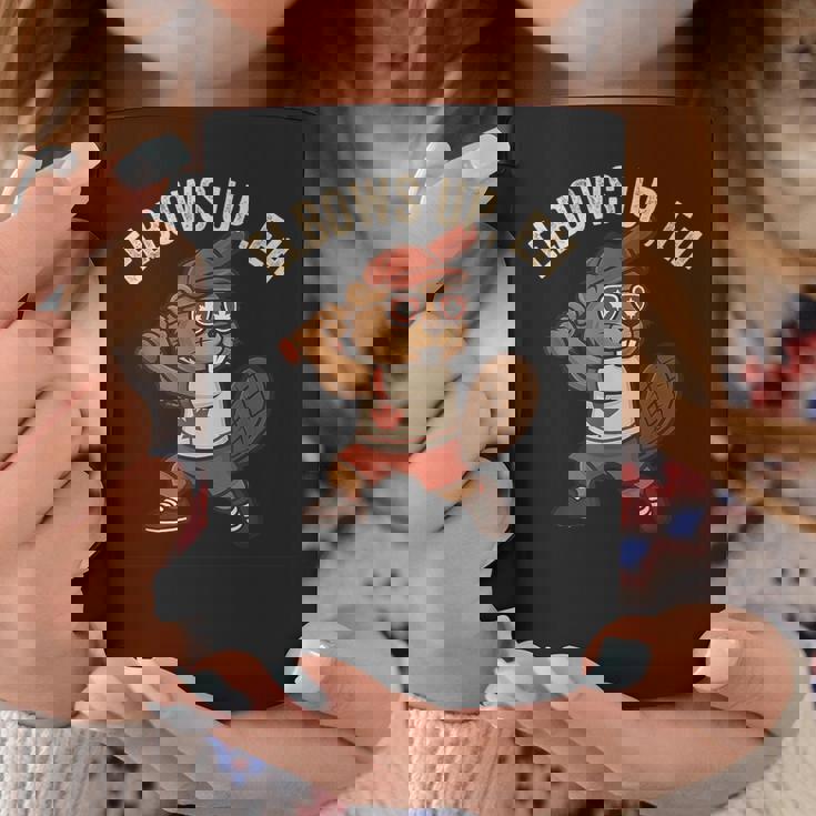 Elbows Up Eh Beaver ベースボール ファニーカナダデー コーヒーマグ 面白い贈り物