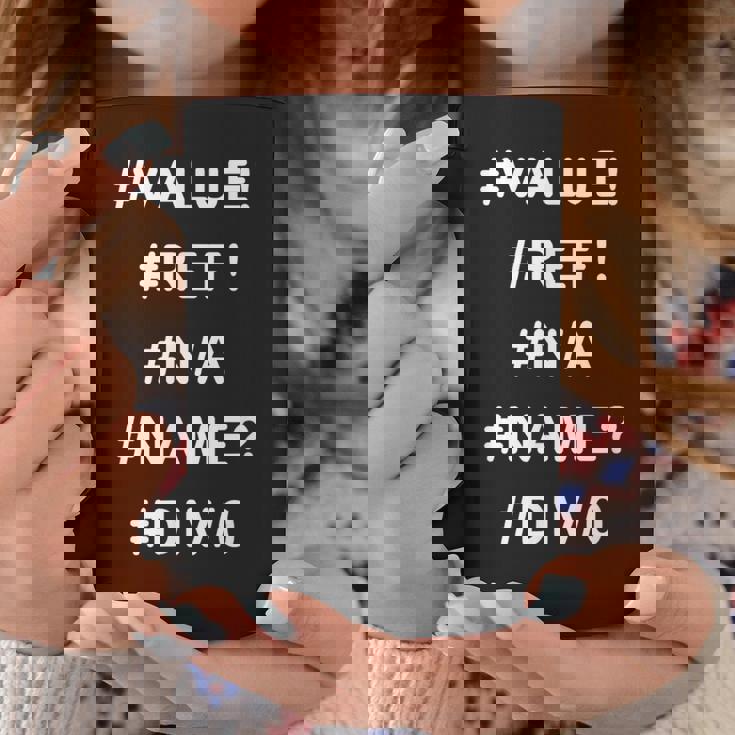 Excelデザインの面白い会計士シャツのエラー コーヒーマグ 面白い贈り物