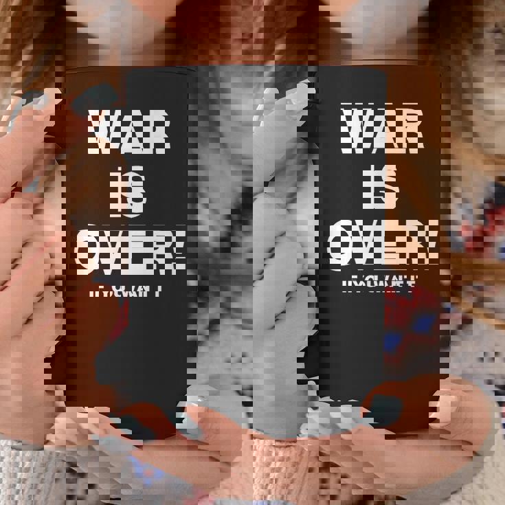Exclusive War Is Over 限定版 ブラック If You Want It コーヒーマグ 面白い贈り物