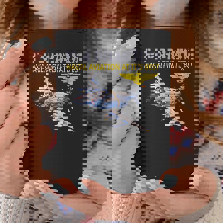 F-4 ファントム アクション中 海軍航空 最高 コーヒーマグ 面白い贈り物