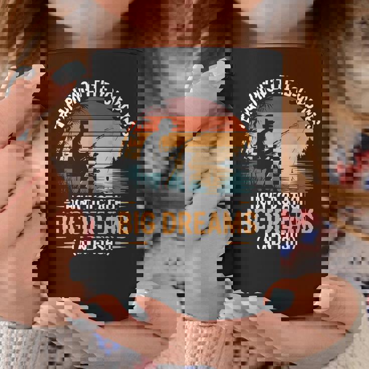 Fishing Dad How Catch Big Dreams 面白い父の日のギフト コーヒーマグ 面白い贈り物