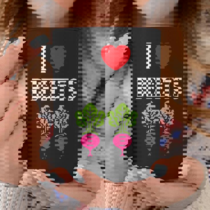 Food Humor Beetrootimpleegetable I Love Beets コーヒーマグ 面白い贈り物