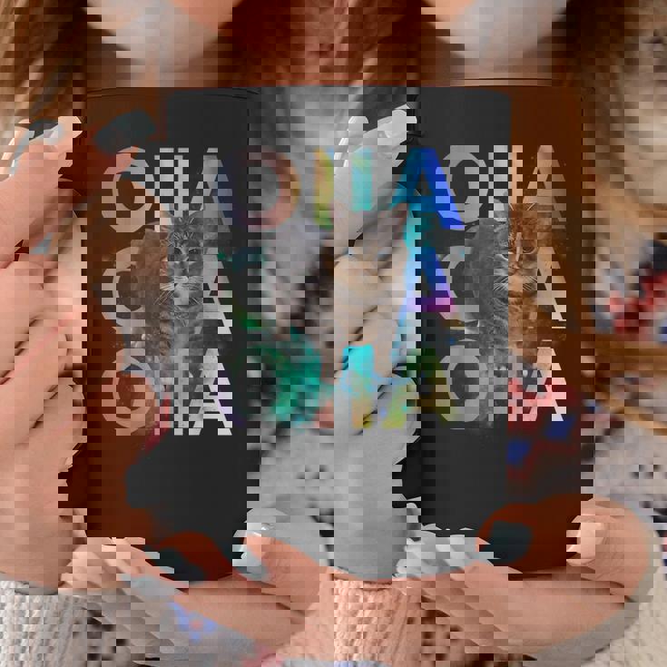 Oiia Oiia 回転する猫 ミーム 面白い ブレイン エセル スペース コーヒーマグ 面白い贈り物