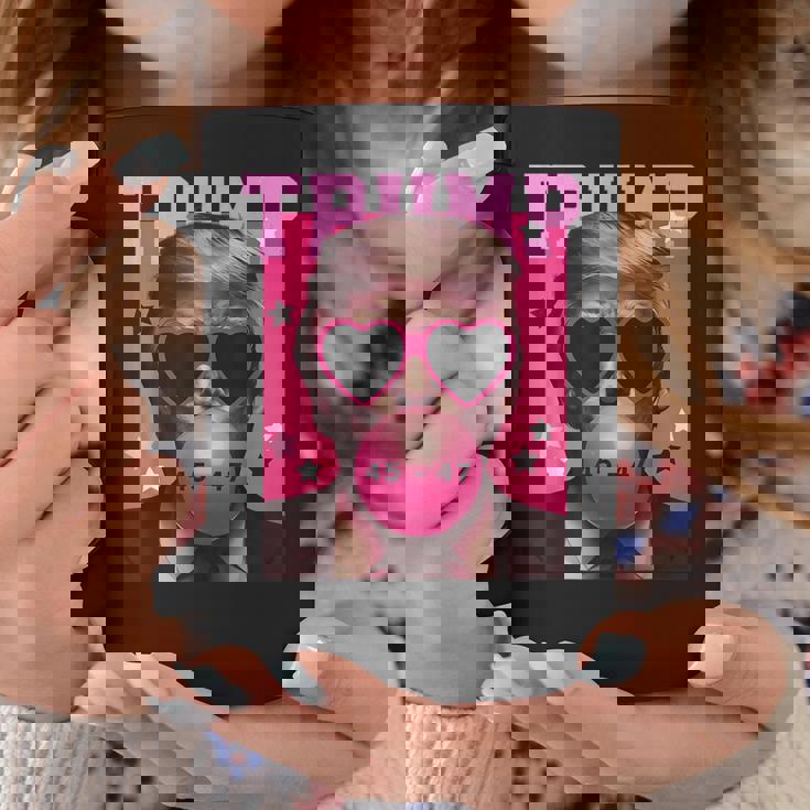 Trump 2024 メガネ&バブルガム ピンク コーヒーマグ 面白い贈り物