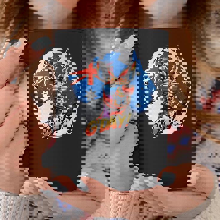 G'dayオーストラリアのお土産カンガルー。 コーヒーマグ 面白い贈り物