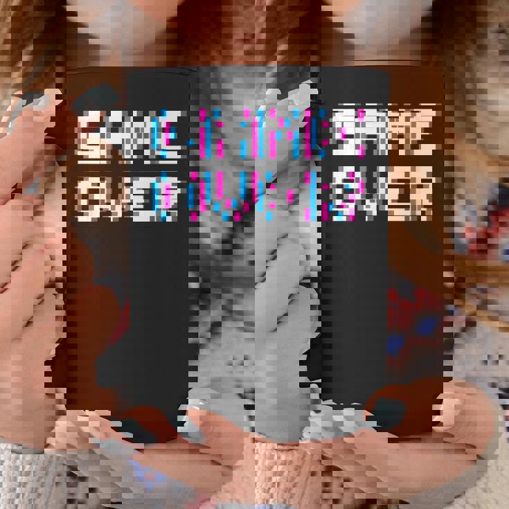 Game Over 8Bit ゲームオーバー 8ビットピクセル レトロヴィンテージビデオゲームグラフィック ゲーマー コーヒーマグ 面白い贈り物