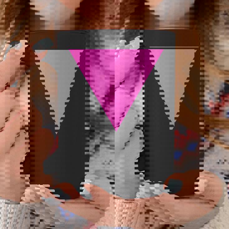Gay Pride Upside Down Pink Triangle コーヒーマグ 面白い贈り物