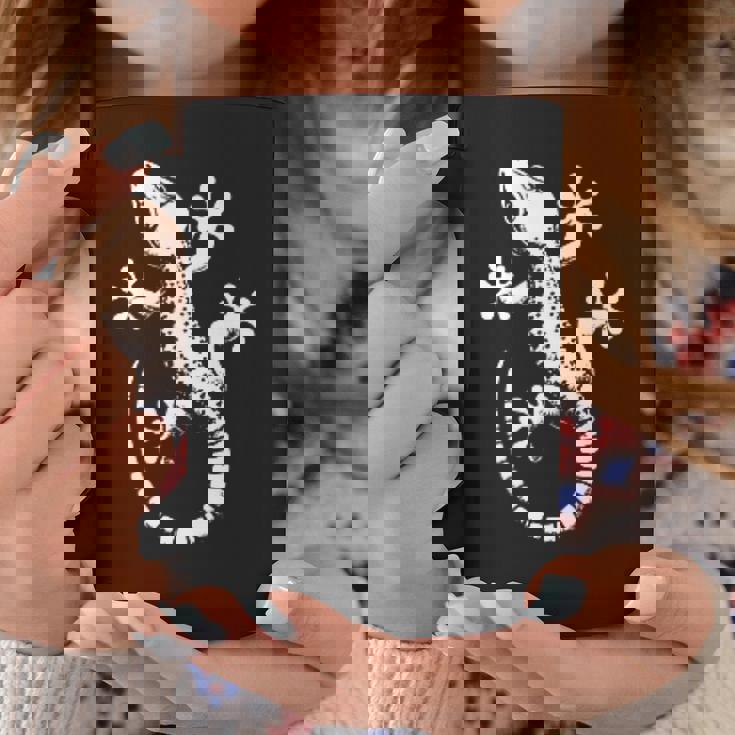 Gecko Dad Mom Lover モノクロ ヤモリ コーヒーマグ 面白い贈り物