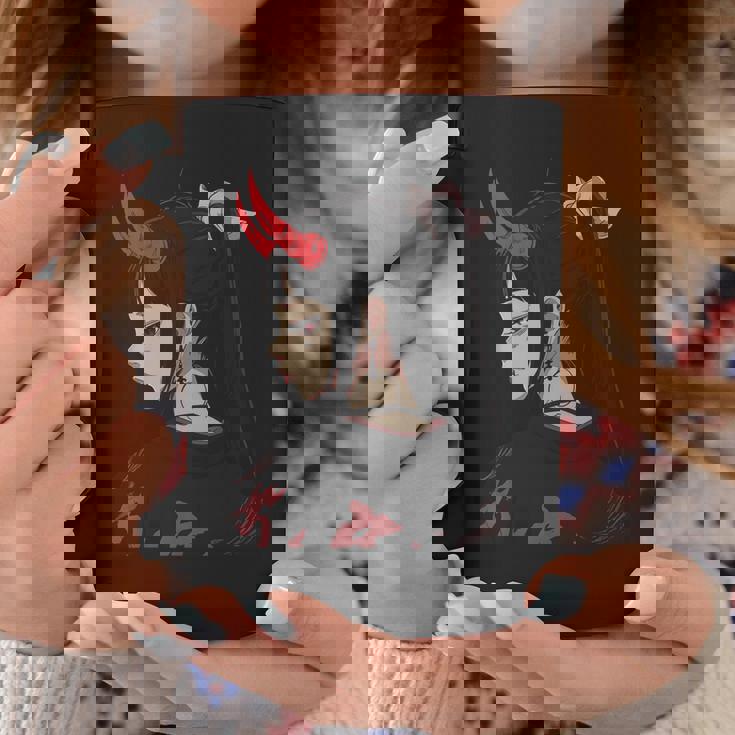 Girl With Red Horns 日本アートスタイル 面白いグラフィックtシャツ コーヒーマグ 面白い贈り物