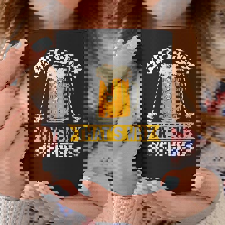 Golf And Beer That's Why I'm Here 面白いゴルファーの言葉 コーヒーマグ 面白い贈り物