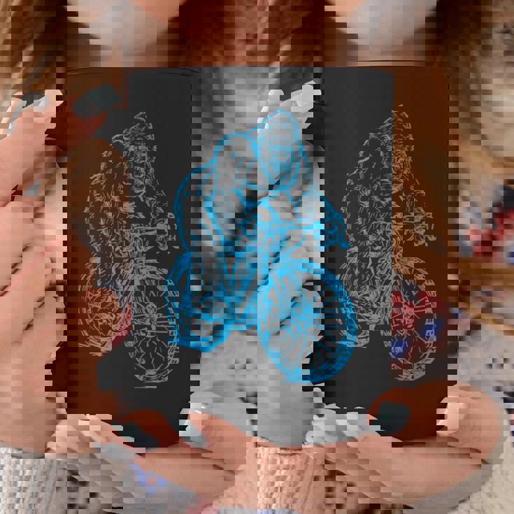 Gorilla サイクリング 自転車 クール モンキー おもしろい 動物 バイク コーヒーマグ 面白い贈り物