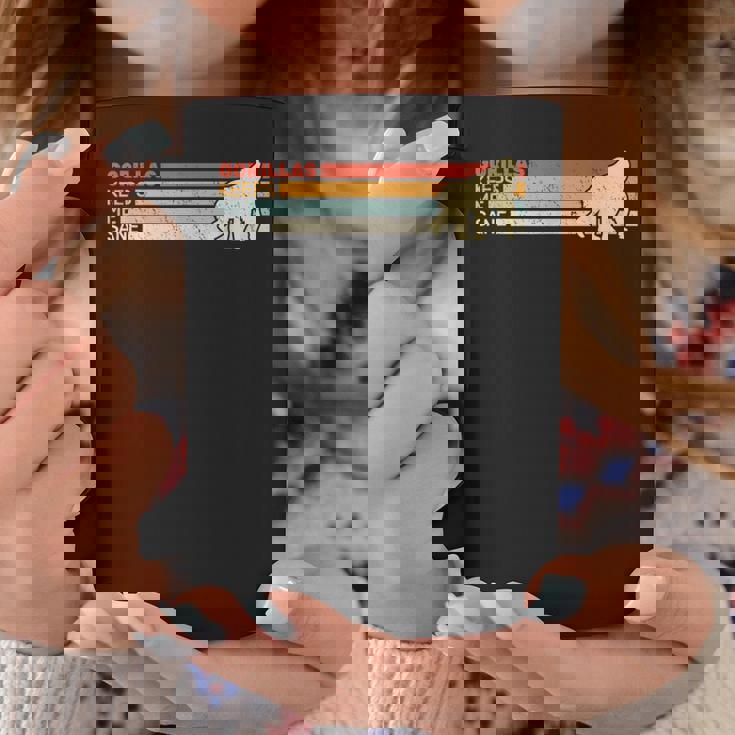 Gorillas Keep Meane Animal レディース ゴリラ ヴィンテージ 男性用 コーヒーマグ 面白い贈り物