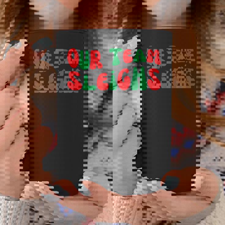 Groovy Our Teamleighs面白いクリスマスユーモア コーヒーマグ 面白い贈り物