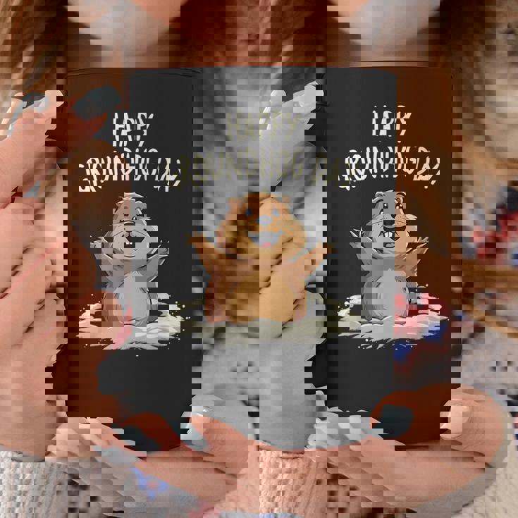 Happy Groundhog Day 2025 メンズ レディース キッズ コーヒーマグ 面白い贈り物