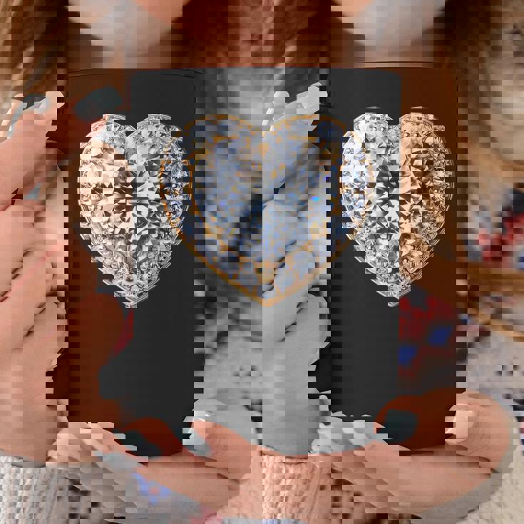 Heart Of Radiance ダイヤモンドエレガンスキラキラ コーヒーマグ 面白い贈り物