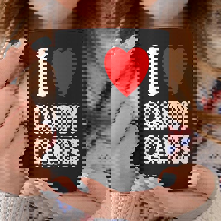 I Heart 愛 キャンディケーン 冬 ペパーミント クリスマス コーヒーマグ 面白い贈り物