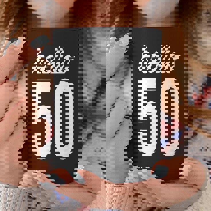 Hello 50 Birthday Bday 50歳の誕生日 50歳 コーヒーマグ 面白い贈り物