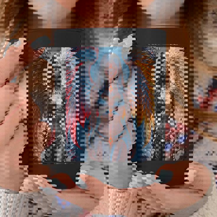 Hot Girl On 男性用 ハーフエンジェル&ハーフデーモンガール コーヒーマグ 面白い贈り物