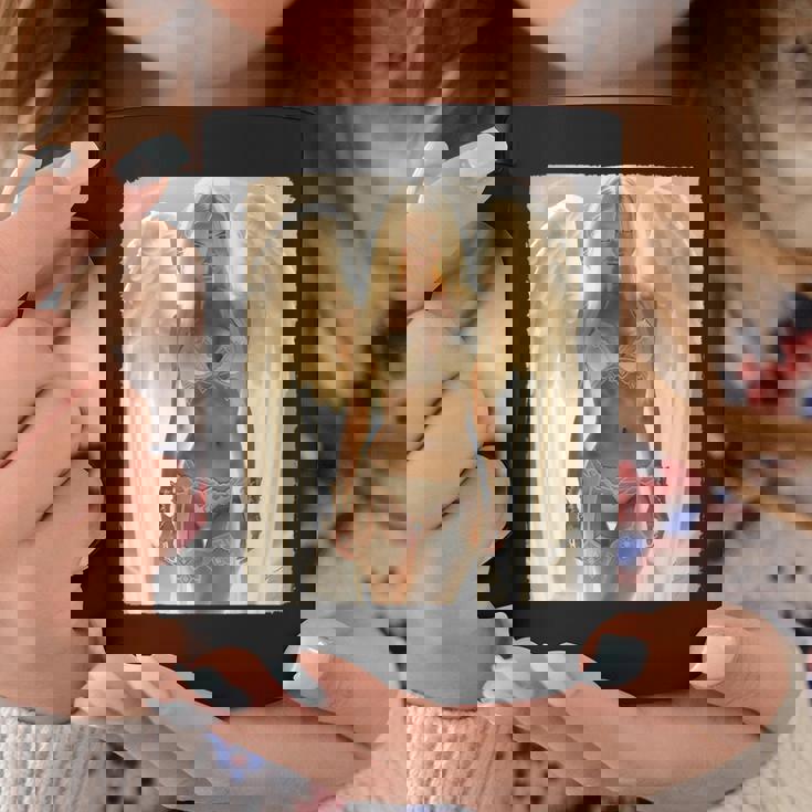 Hot Girl On 男性用 セクシー ブロンド エンジェル ガール ピンナップ コーヒーマグ 面白い贈り物