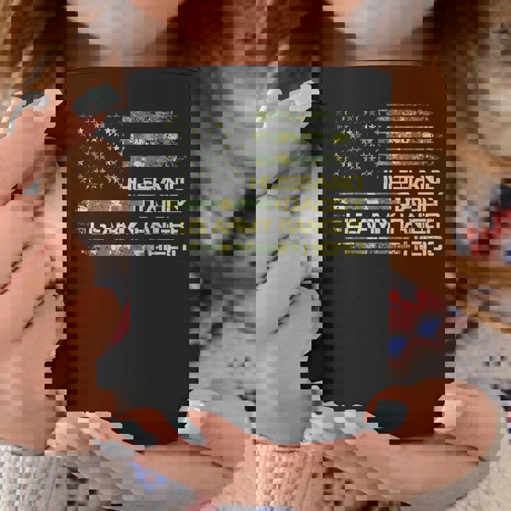メンズ Husband Daddy Us Army Ranger Hero Flag Usa 迷彩 コーヒーマグ 面白い贈り物