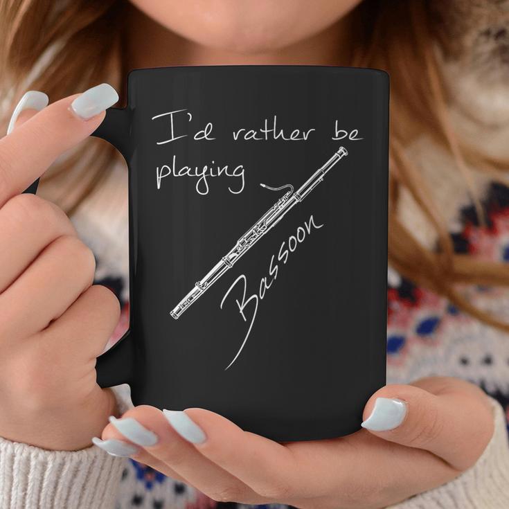 I'd Rather Be Playing Bassoon、ファゴット奏者 コーヒーマグ 面白い贈り物