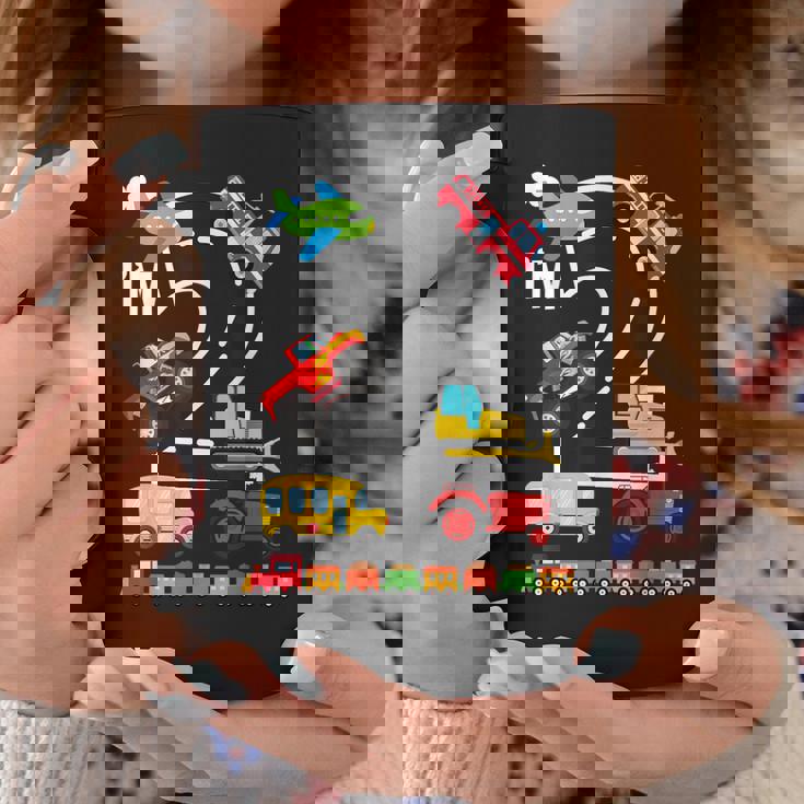 I'm 2 2歳の誕生日 トラック 乗り物 交通機関車 コーヒーマグ 面白い贈り物