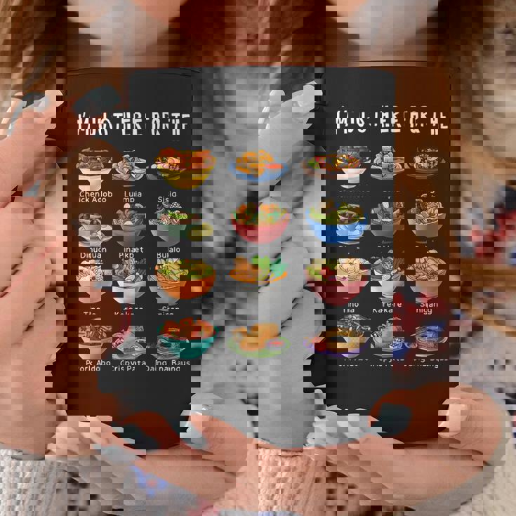 I'm Just Here For The Filipino Food トラディショナルピノイフード コーヒーマグ 面白い贈り物