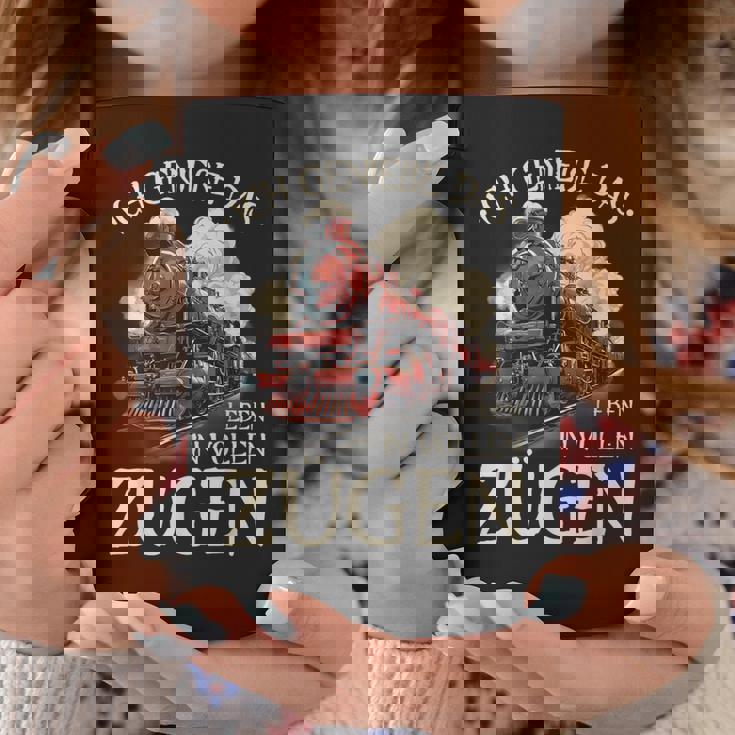 Ich Genieße Das Leben Inollen Zügen 通勤鉄道 コーヒーマグ 面白い贈り物